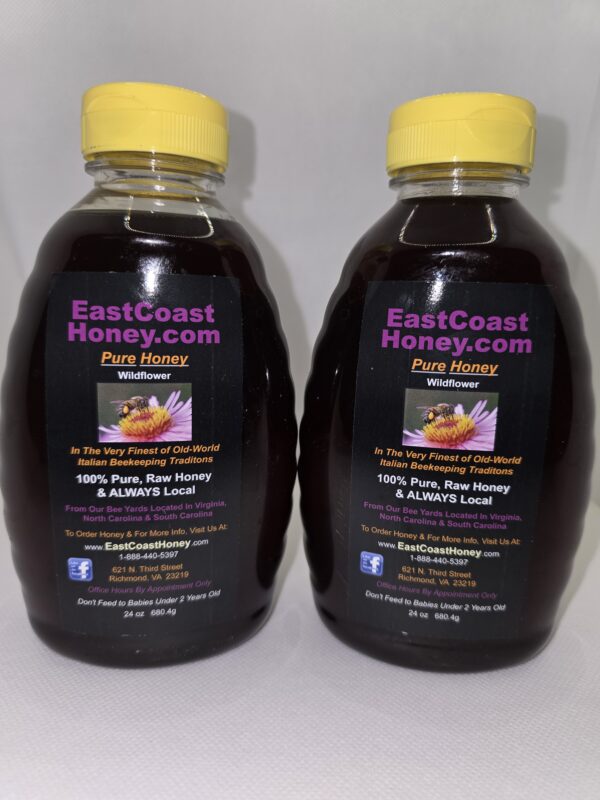 East Coast Honey in Squeeze Bottles 24oz.